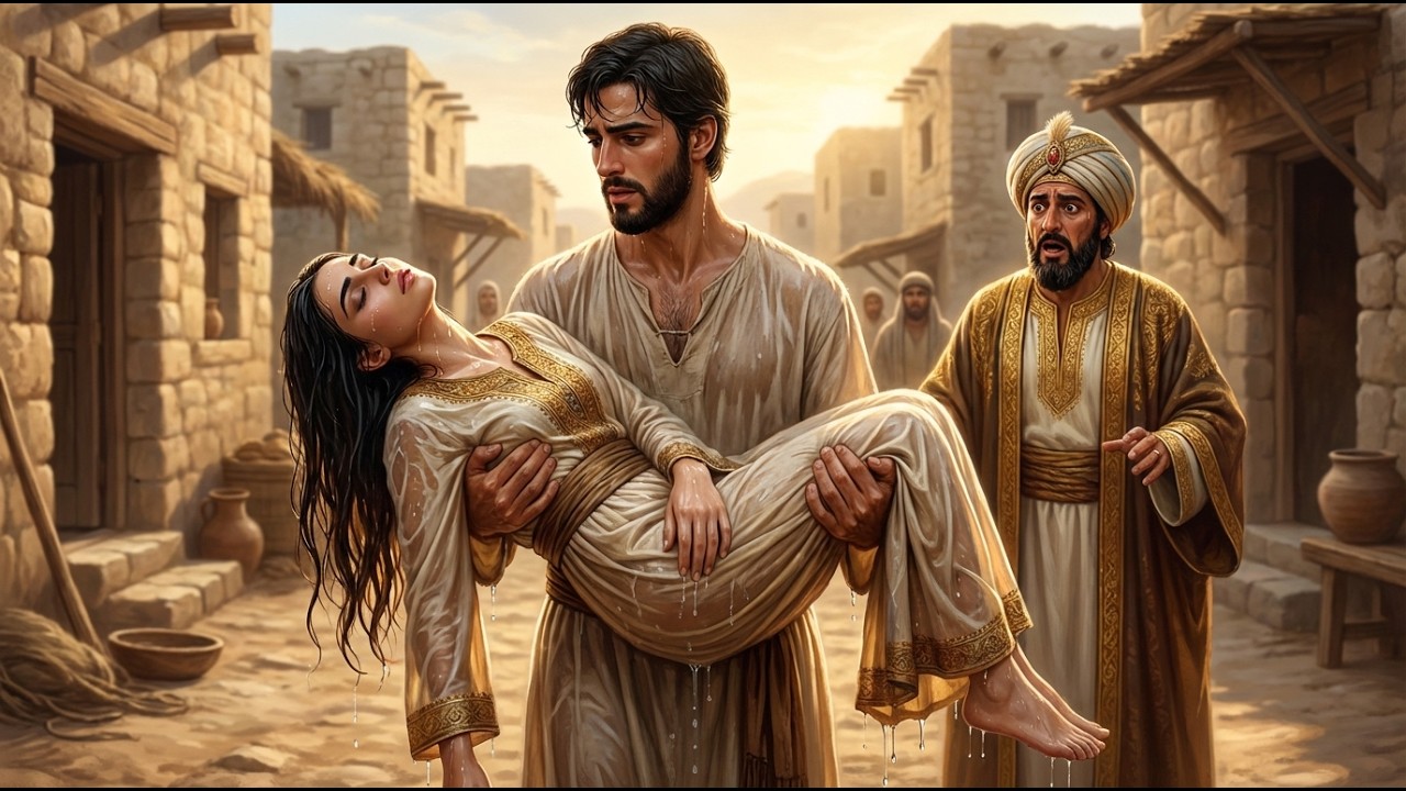 أنقذ ابنة التاجر الغني من الغرق فأهانه وطرده، لكن ما حدث لابنة التاجر بعد ذلك جعله يركع تحت قدميه!