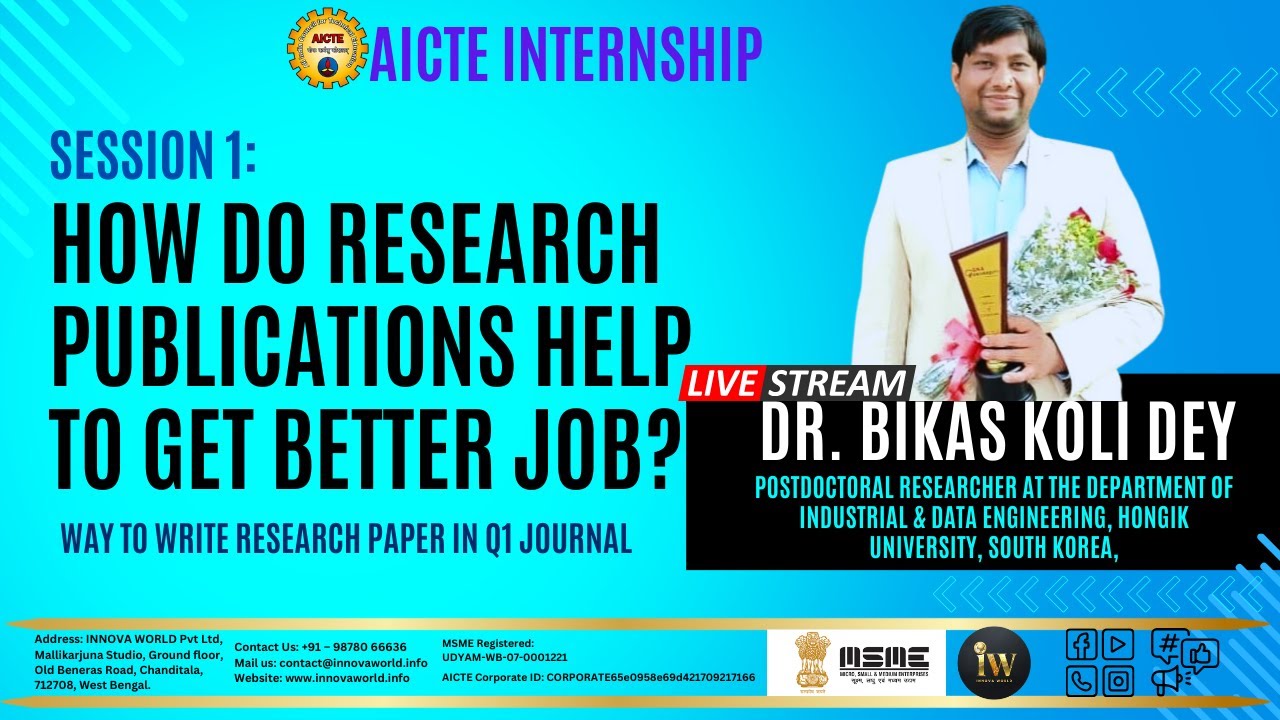 Session 1: How do research publications help to get better job | Real Talk | 