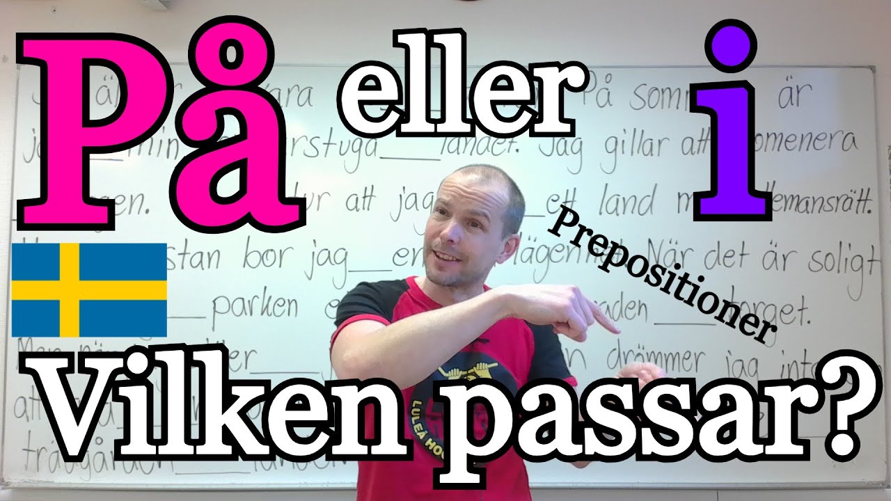 På eller i (vilken preposition passar?) SFI