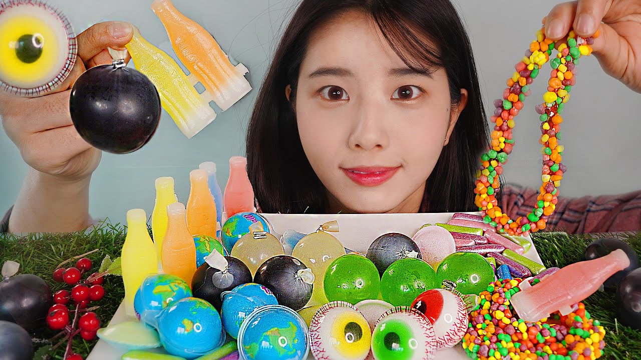 ASMR Tredning jellies(Eyeball jellies,Earth Jelly, Rope Jellies)