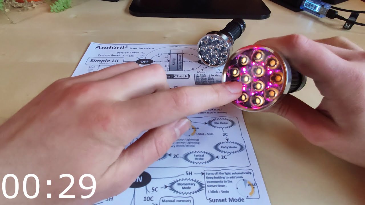 Anduril 2 - руководство на польском языке - пояснения отдельных режимов, функций и настроек