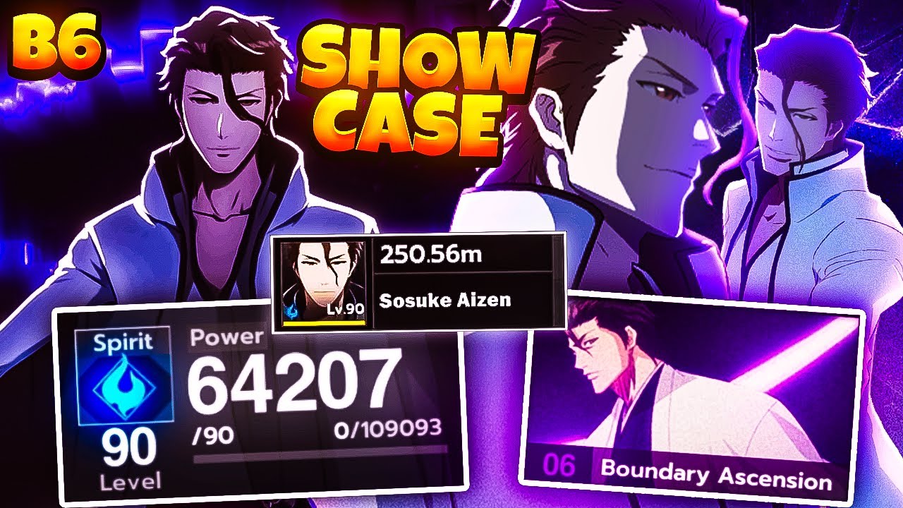 MAX DUPE 64K POWER AIZEN IS UNFAIR... B6 AIZEN SHOWCASE IS CRAZY!! | Bleach Soul Resonance