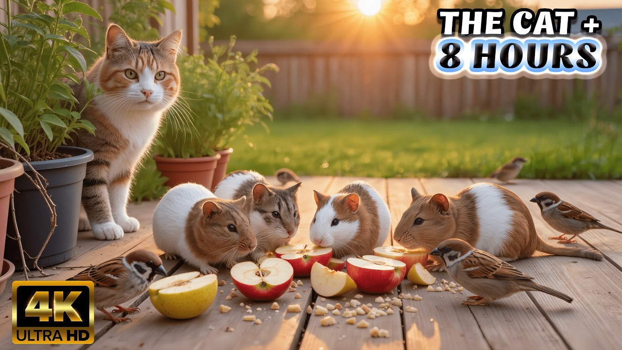 TV FOR CATS - The Holiday Cat Sitter: 8 Hours of Festive Peace for Your Pet @Nature-4ktv 102