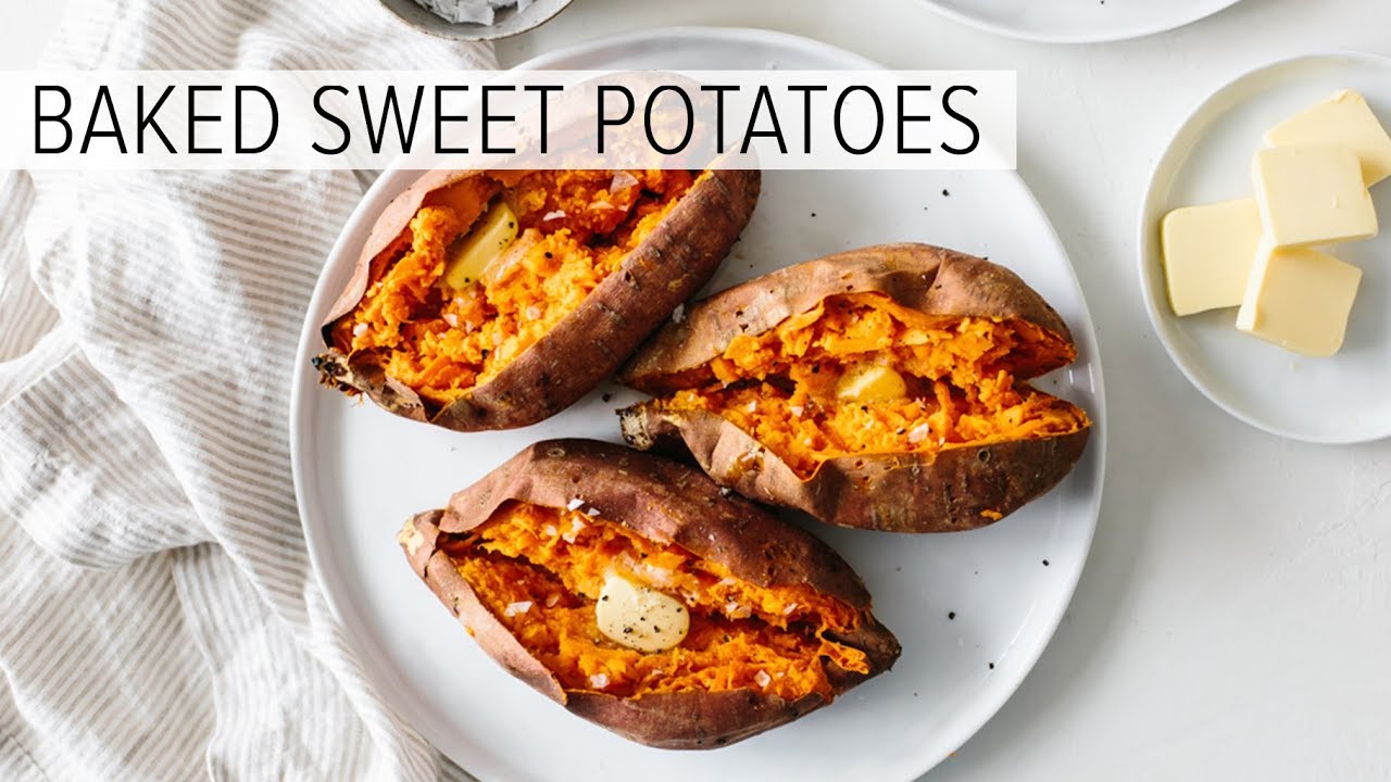 BAKED SWEET POTATO | how to bake sweet potatoes perfectly