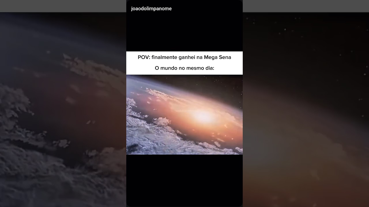Na minha vez de ganhar na mega sena
