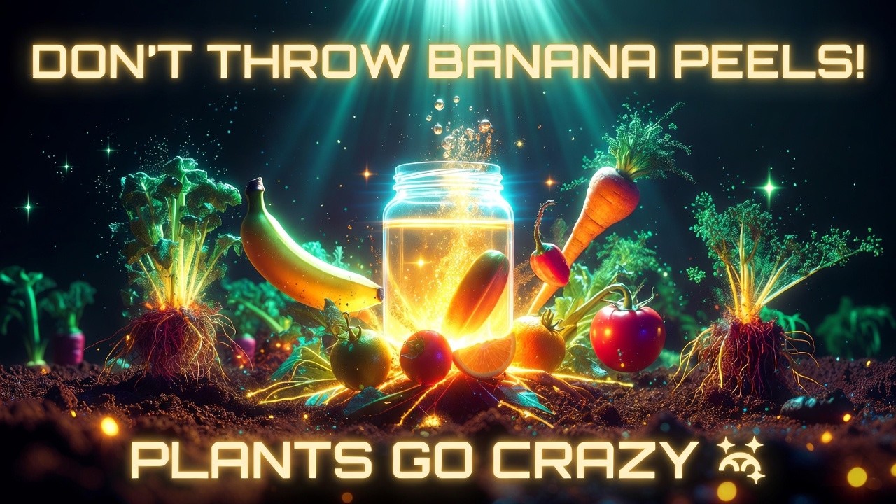 How To Boost Plant Growth FAST with Fermented Banana Juice Fertilizer 🍌🌱 (Natural Garden Secret)