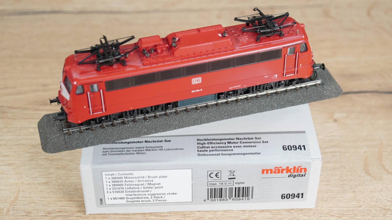 Der Einbau vom Märklin H0 Hochleistungsmotor-Nachrüst-Set 60941