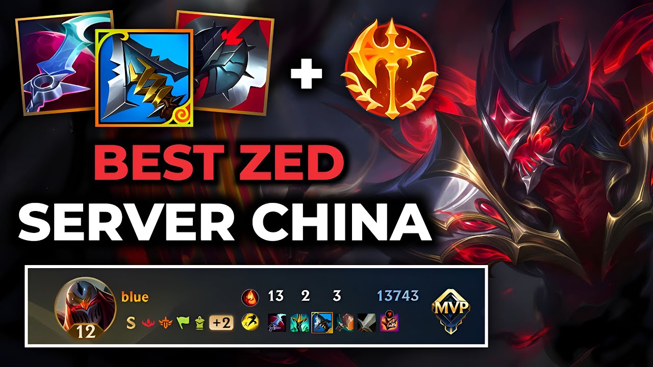 Zed Mid Wild Rift China - Build Runes Guide Patch 6.3g - Gameplay Zed Season 19