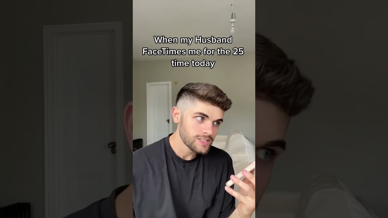 FaceTiming My Husband When I Miss Him | nickandant #comedy #couple #funny