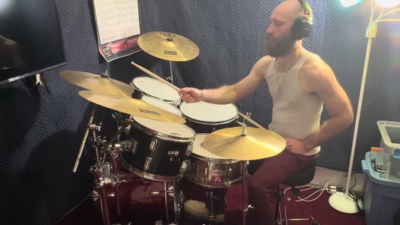 Dads progress. #drums #drumming 
