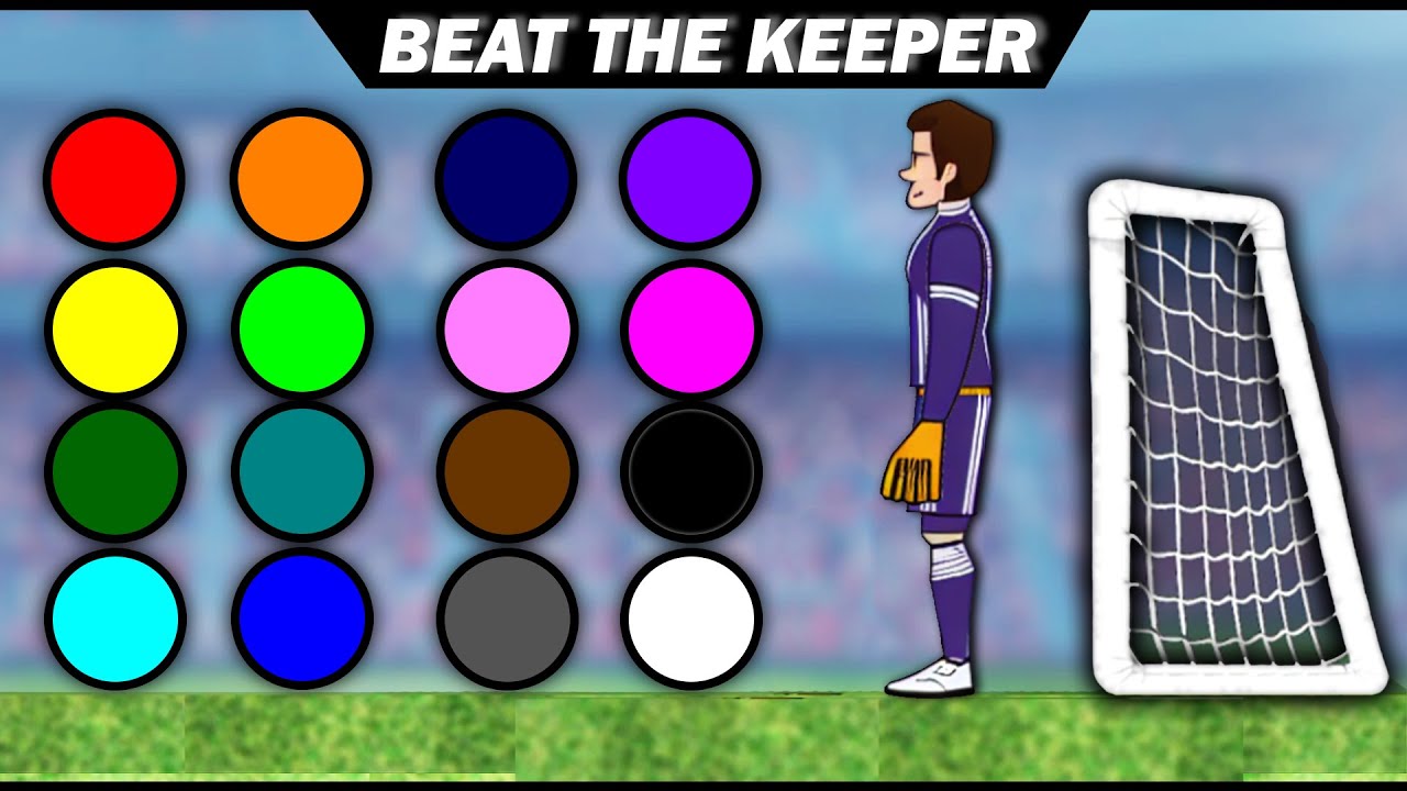 BEAT THE KEEPER | Color Marble Soccer Race Tournament