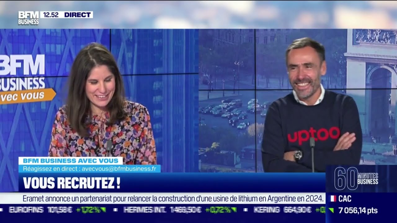 Uptoo et BFM Business - Recrutement commercial