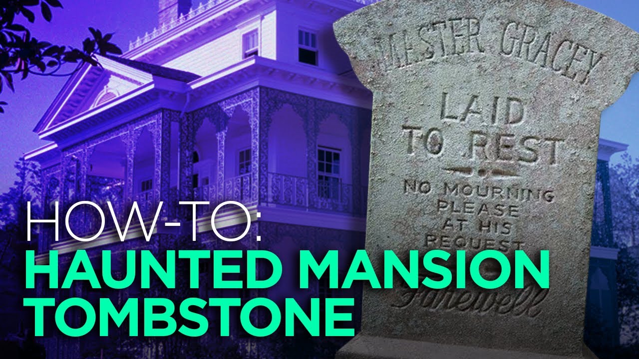 Making a Haunted Mansion Tombstone