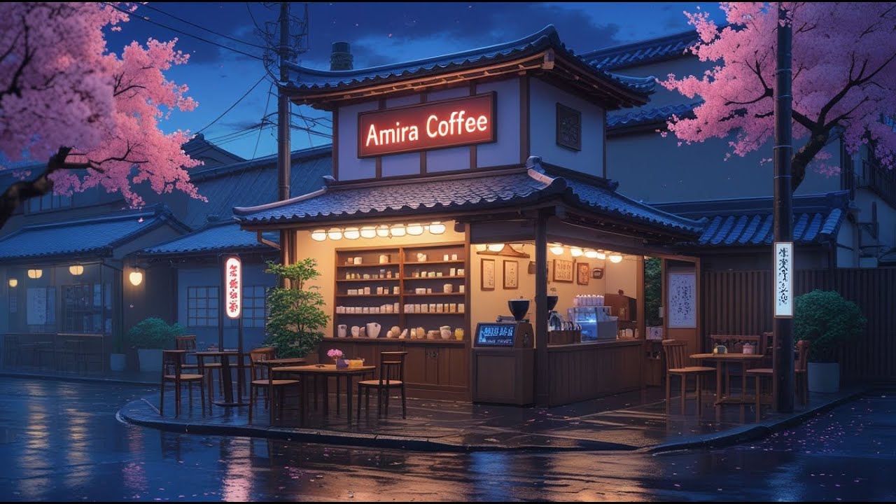 Aesthetic Lofi Beats with Rainy Shibuya Street Vibes and 1980s-1990s Tokyo Nostalgia