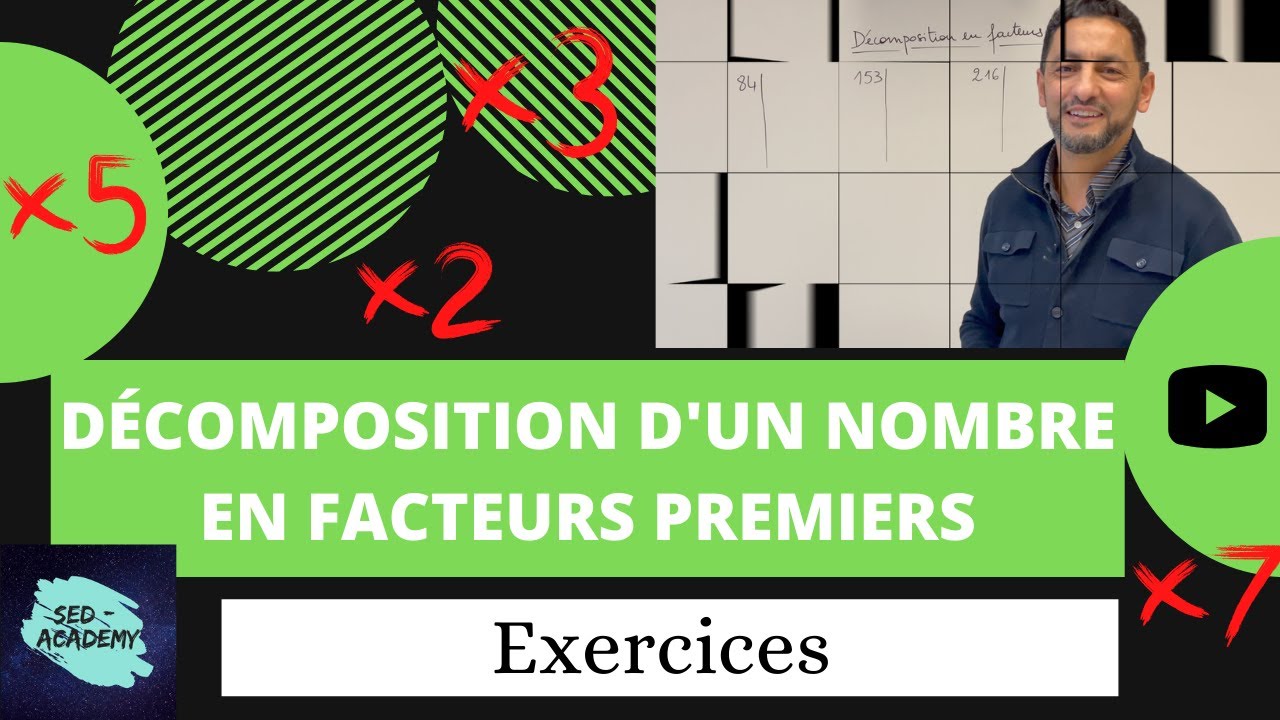 Comment décomposer un nombre en facteurs premiers - Exercices