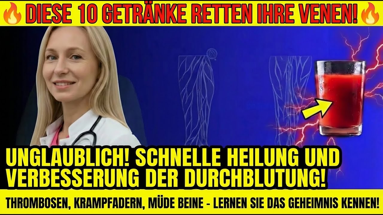 Durchblutung der Beine: Das beste Getränk laut Experten