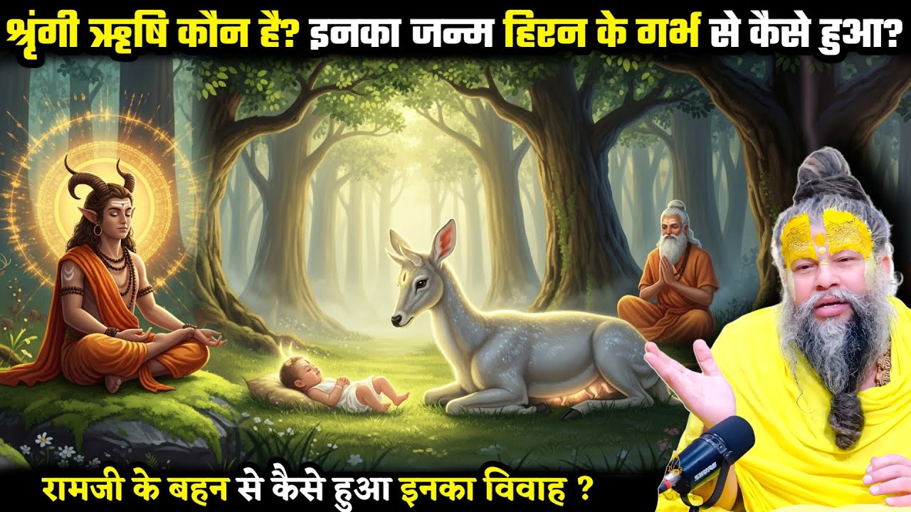 श्रृंगी ऋषि का जन्म हिरणी के गर्भ से कैसे हुआ?” श्री प्रेमानंद जी महाराज