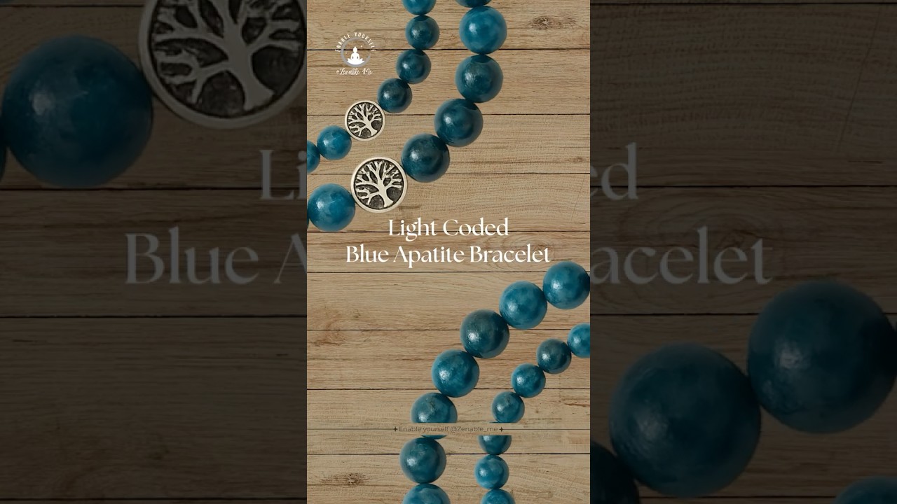 💫Blue Apatite Bracelet💫 #crystalshop #fypage #evileyeprotection #crystaljewellery #viral #trending