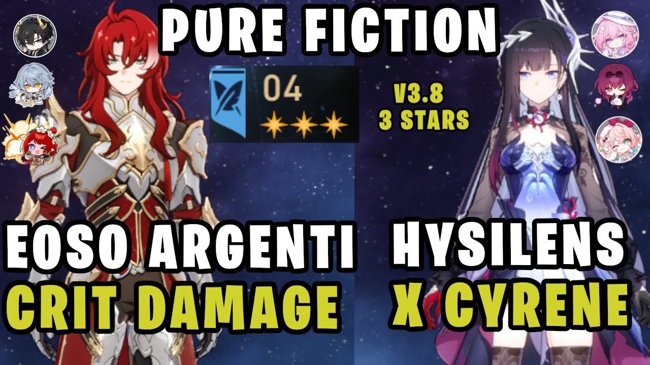 Argenti Is NOT Tier 2 | Argenti & Hysilens | Honkai: Star Rail Pure Fiction 3.8