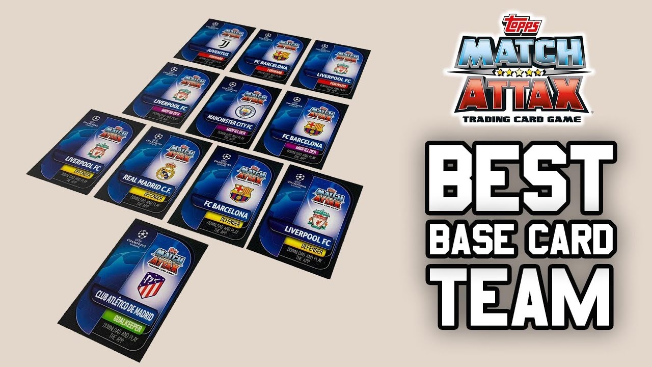 BEST BASE CARDS!! | Match Attax 2019/20 (Squad Builder)