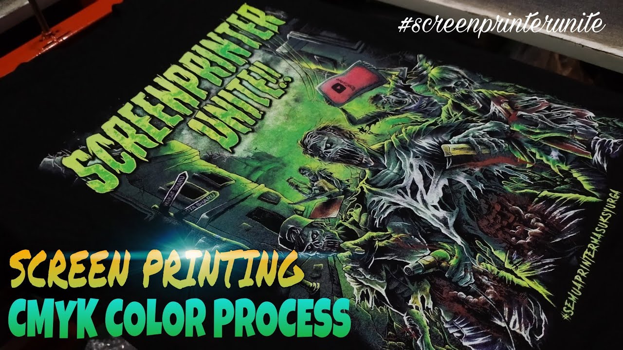 [SCREEN PRINTING] CMYK COLOR PROCESS - SCREENPRINTER UNITE