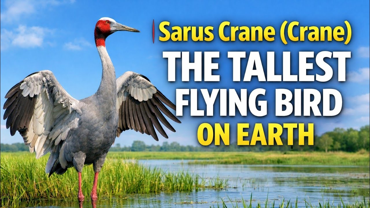 Sarus Crane Crane The Tallest Flying Bird on Earth Full Wildlife Documentary