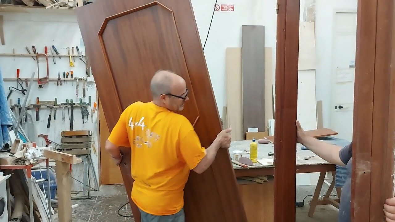 Cambiare senso apertura porta in legno (Tutorial) - Woodworking skills