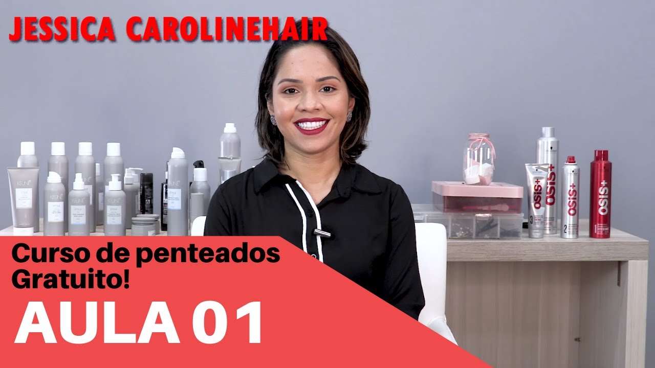 CURSO DE PENTEADOS GRATUITO | COM JESSICA CAROLINEHAIR.
