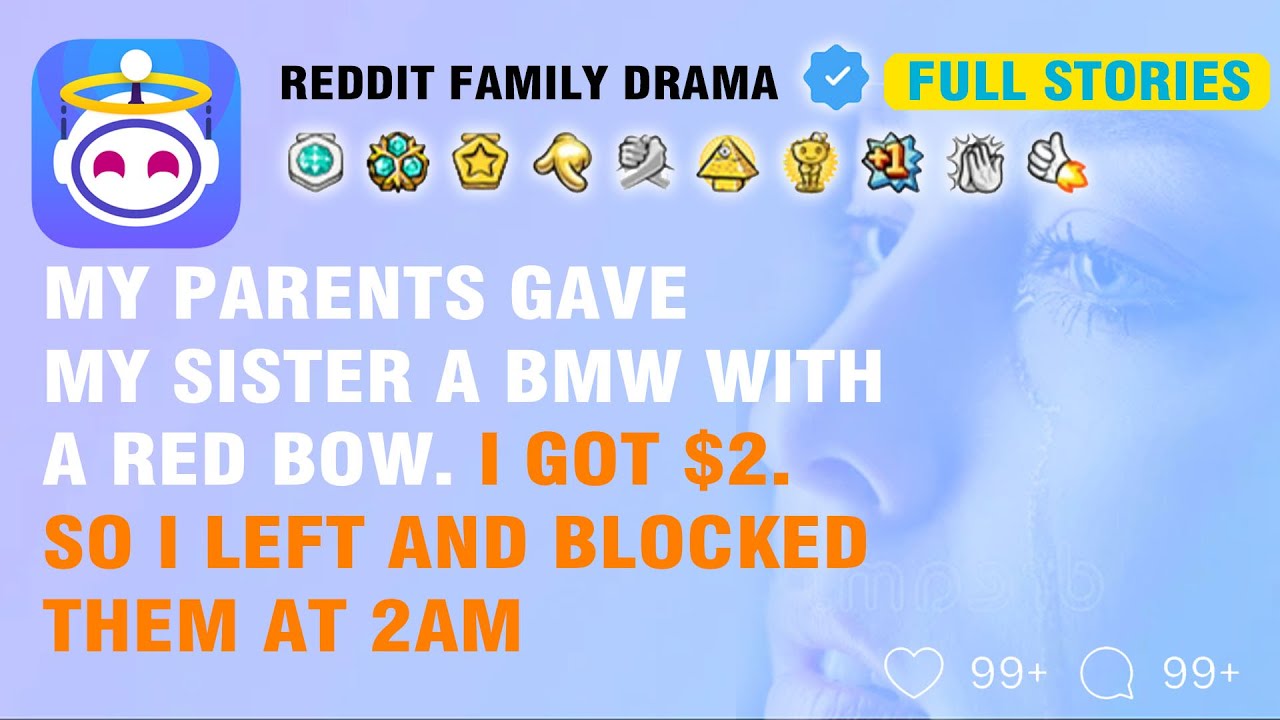 (FULL STORY) She Got a BMW with a Red Bow. I Got $2. At 2AM, I Finally Blocked My Parents