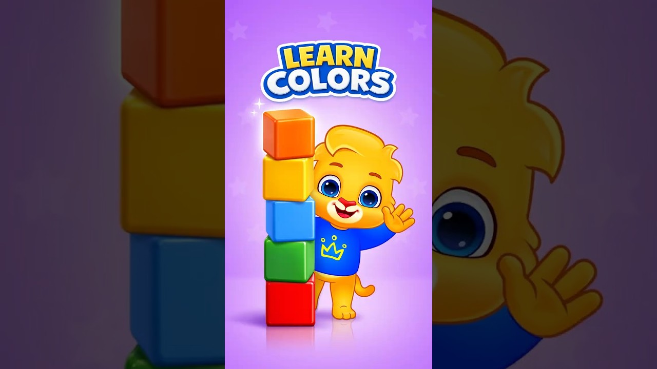 Learn Colors (Colours) with Stacking Blocks 🟥🟩🟦 | Fun Baby & Toddler Learning with Lucas #shorts
