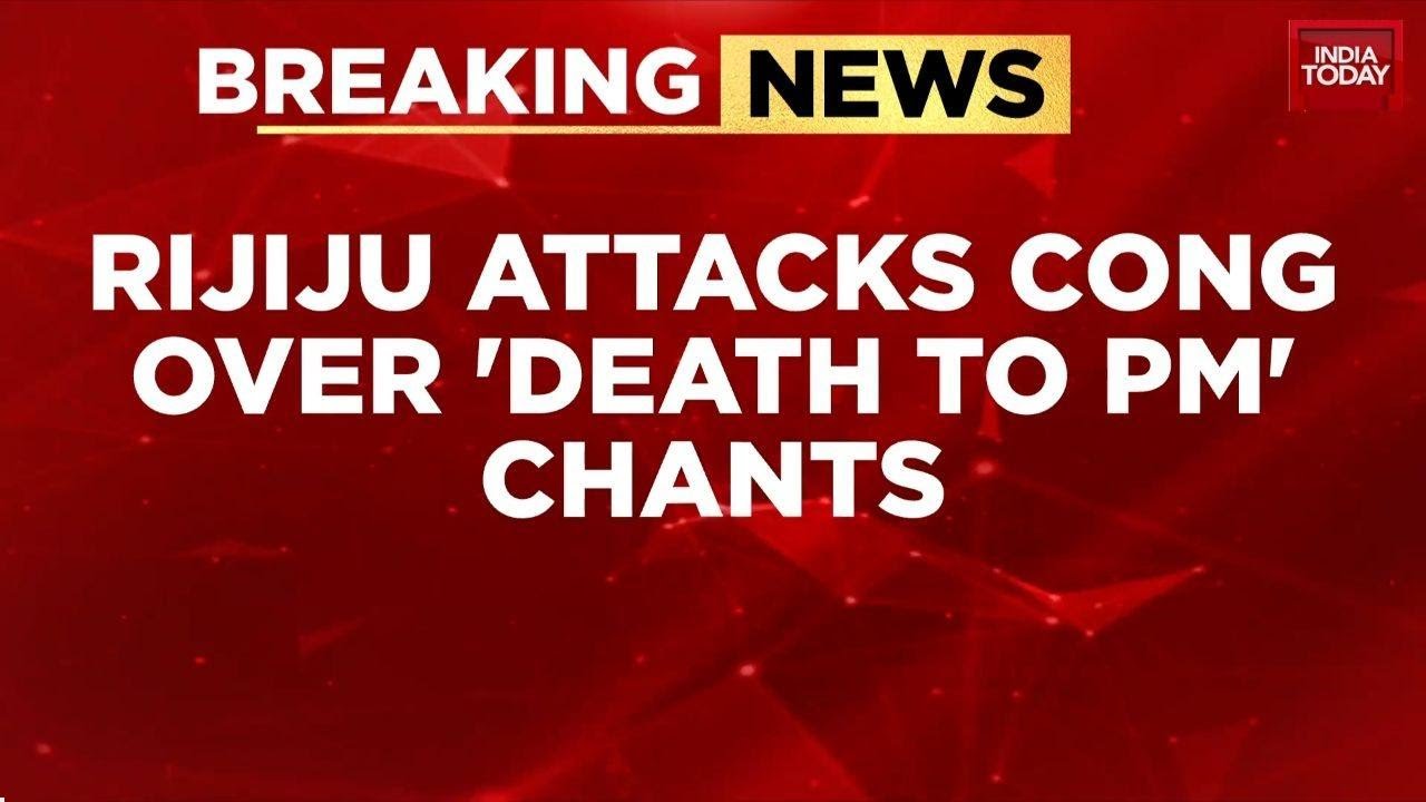 Kiren Rijiju Demands Apology From Congress Over 'Modi Grave' Slogans in Parliament | India Today