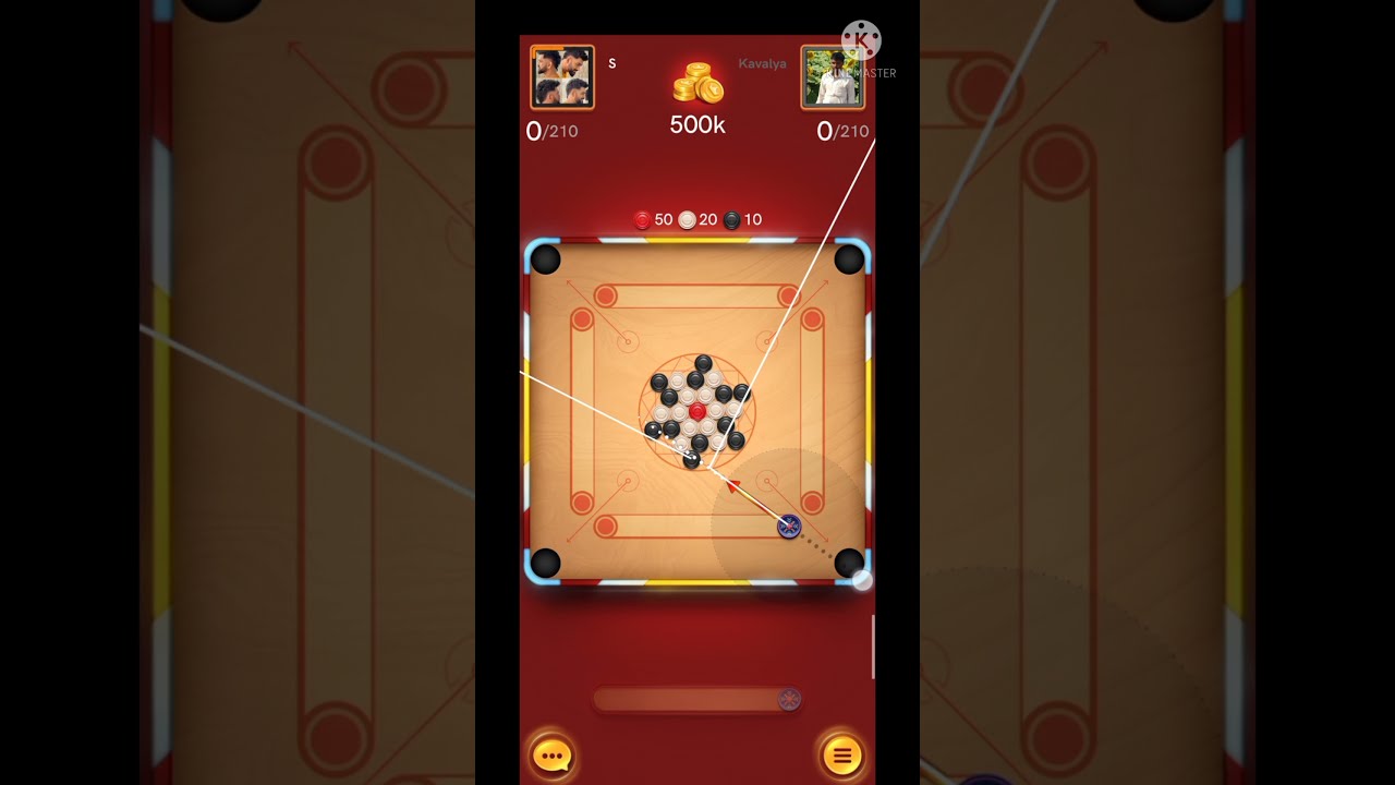 carrom pool  New York break to finish || #gaming #carrom #indirect