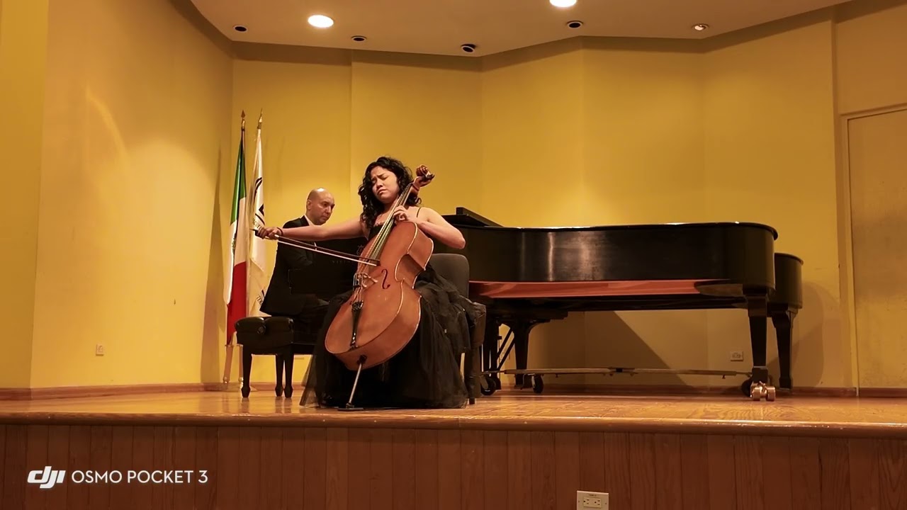 La Polonesa de Concierto, Op. 14 de David Popper- Cello Luna Corina Diaz Cruz 