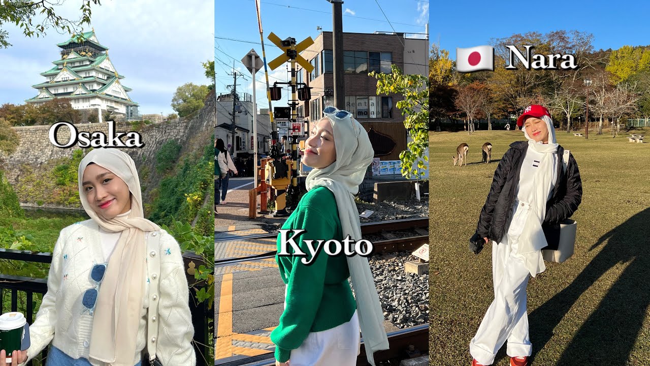 🇯🇵 3 cities in 3 days: japan edition (exploring osaka castle, kyoto temples and nara deer park)