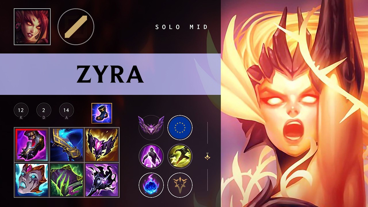 Zyra Mid vs Vel'Koz - EUW Master Patch 26.08