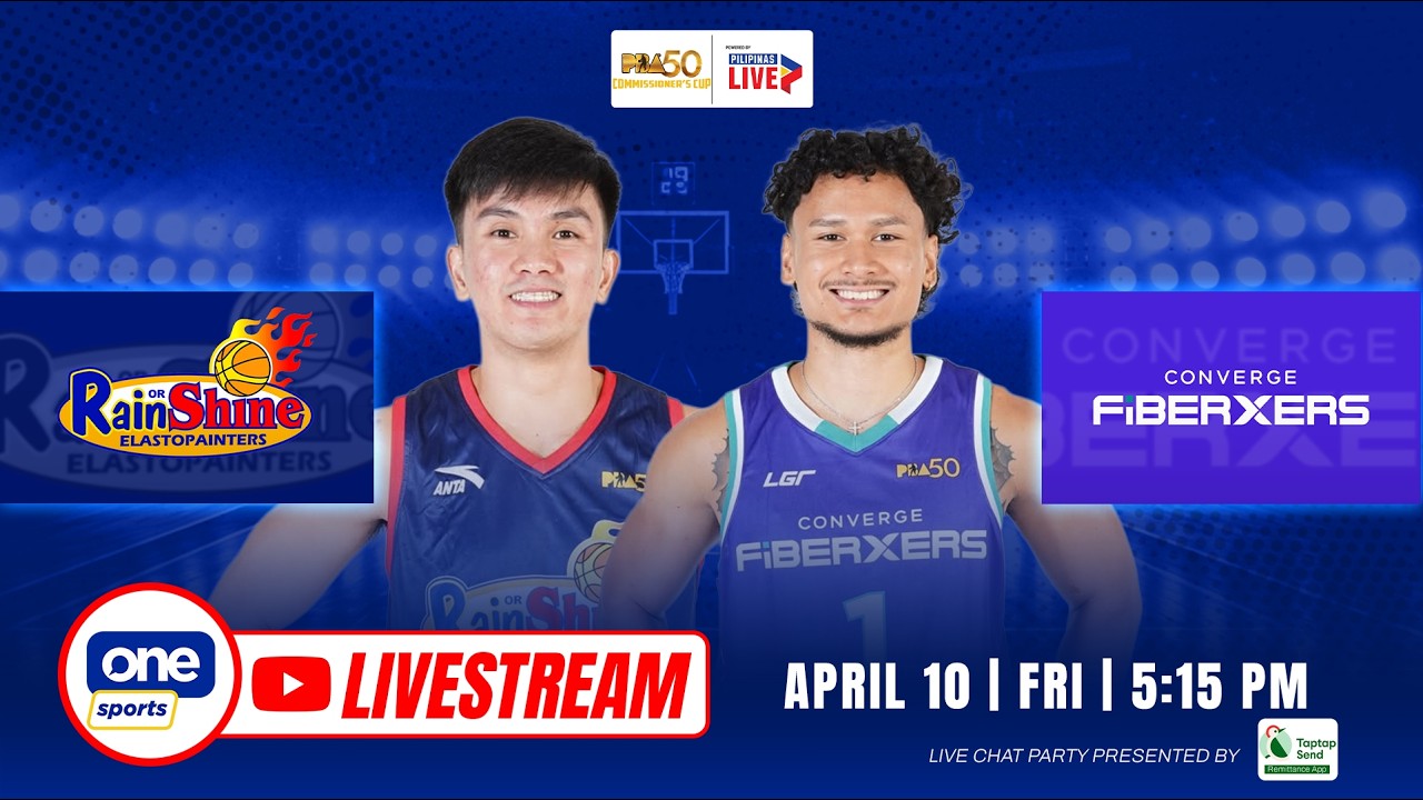LIVE: RAIN OR SHINE vs CONVERGE | PBA SEASON 50 COMMISSIONER&rsquo;S CUP | APRIL 10, 2026