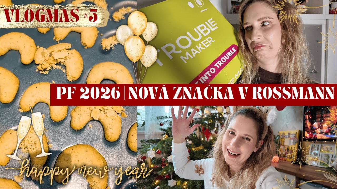 VLOGMAS #5 | POKAŽENÉ CUKROVÍ | LÍČENÍ S TROUBLE MAKER | PF 2026