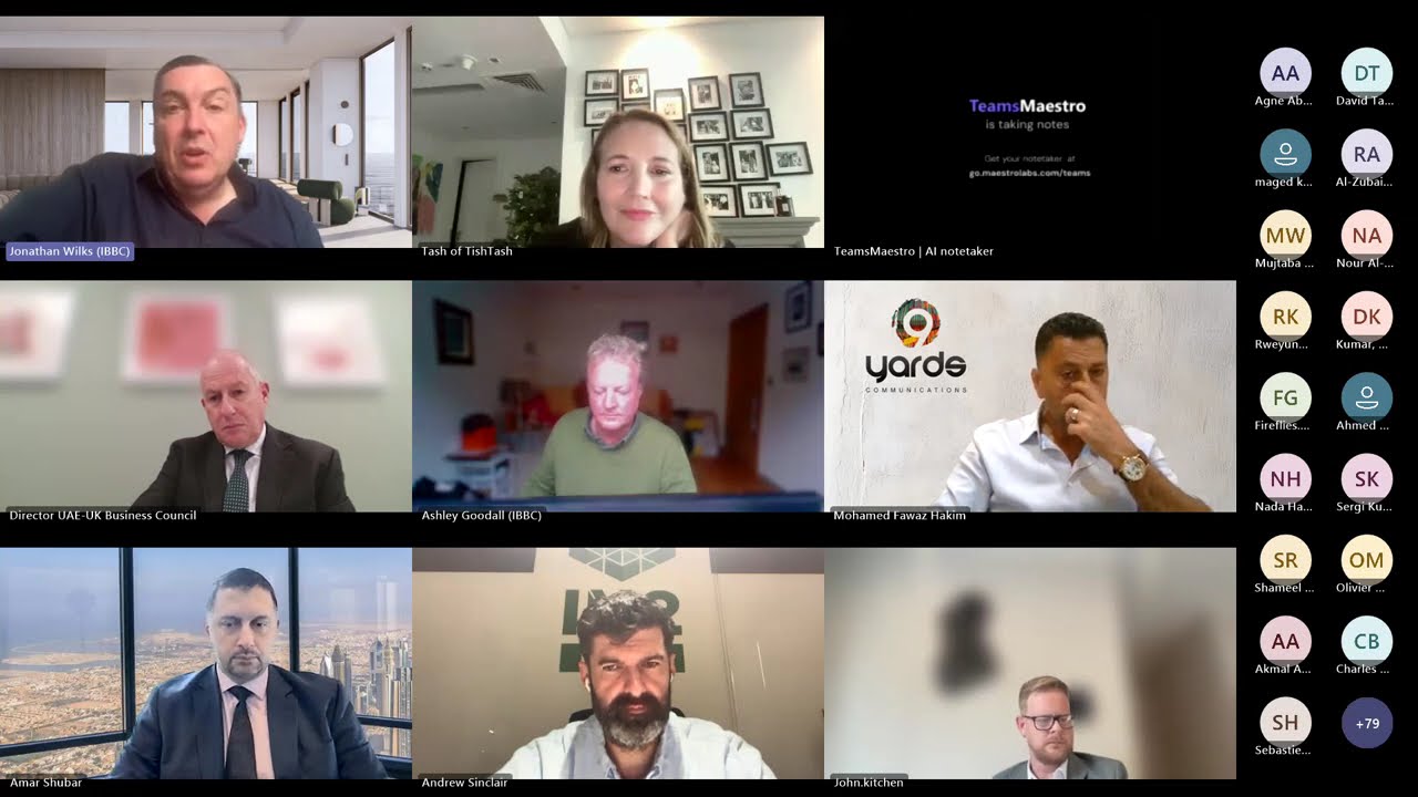 Iraq Britain Business Council IBBC & UAE   UK Business Council webinar