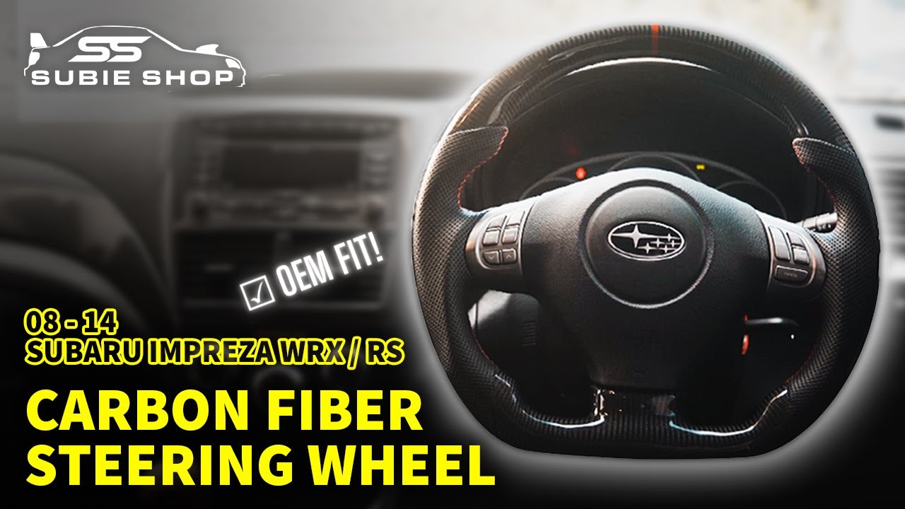 G3 Impreza/ WRX CARBON FIBER Steering Wheel Install/ Upgrade!