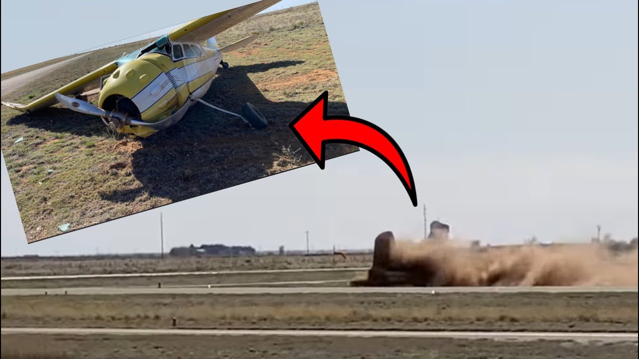 Bystanders Watch Cessna deal with Weird Winds