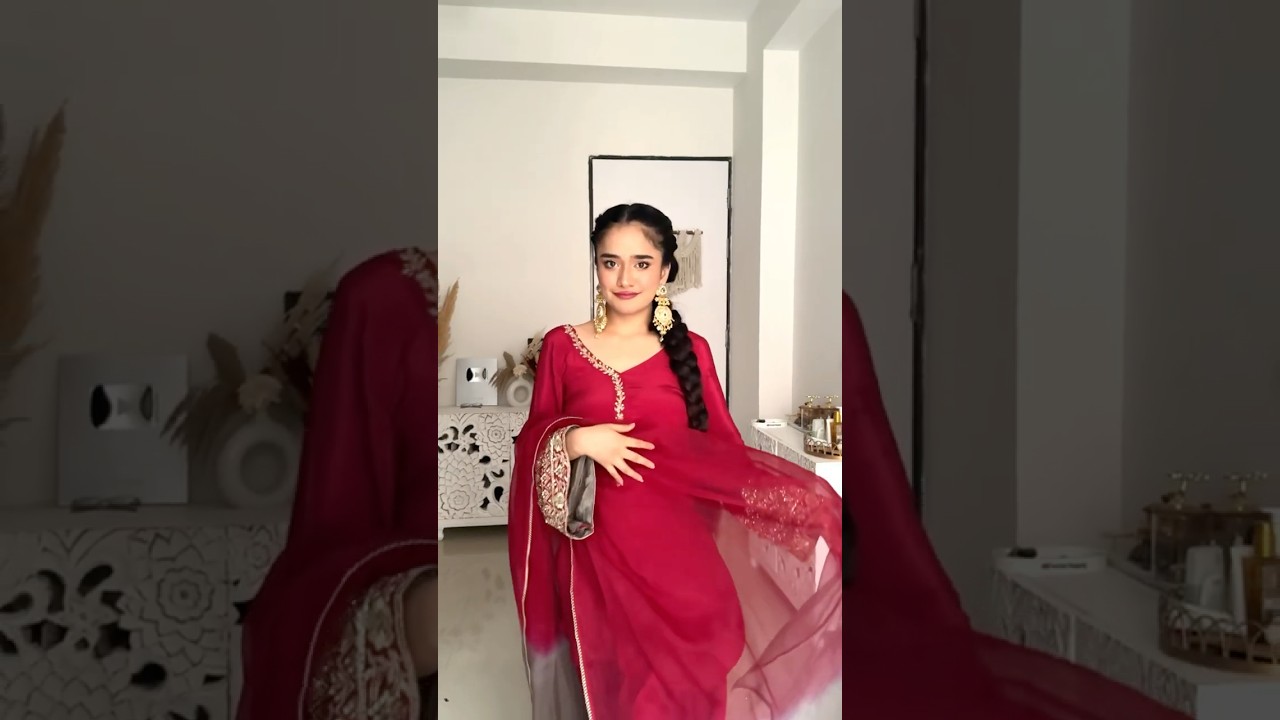 Punjabi vibes only 🫶🏻 #ethnic #grwm #indianfashion #salwarsuit #punjabilook #punjabi #fashion