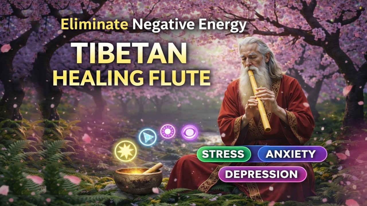 Tibetan Healing Flute | Release Of Melatonin And Toxin | Eliminate Stress And Calm The Mind