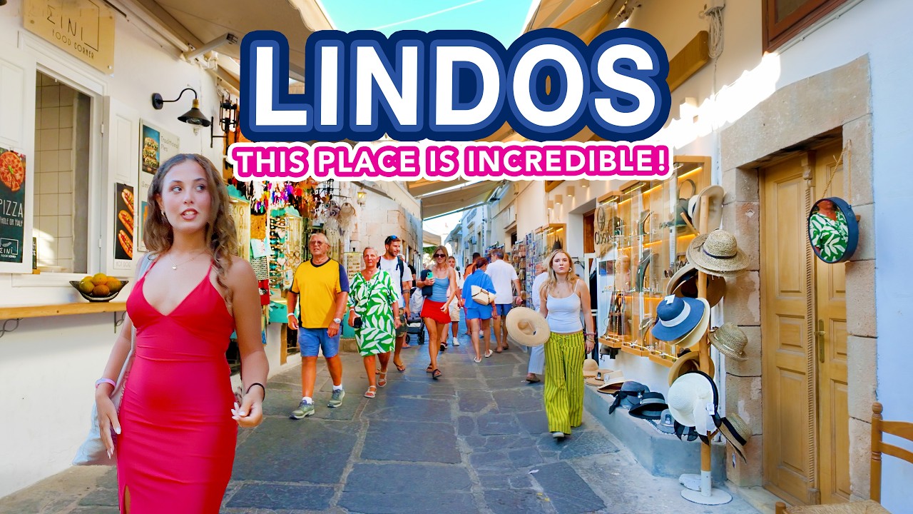 LINDOS RHODES | The most beautiful Greek village ever! (tour of Old Town, Beaches and more)