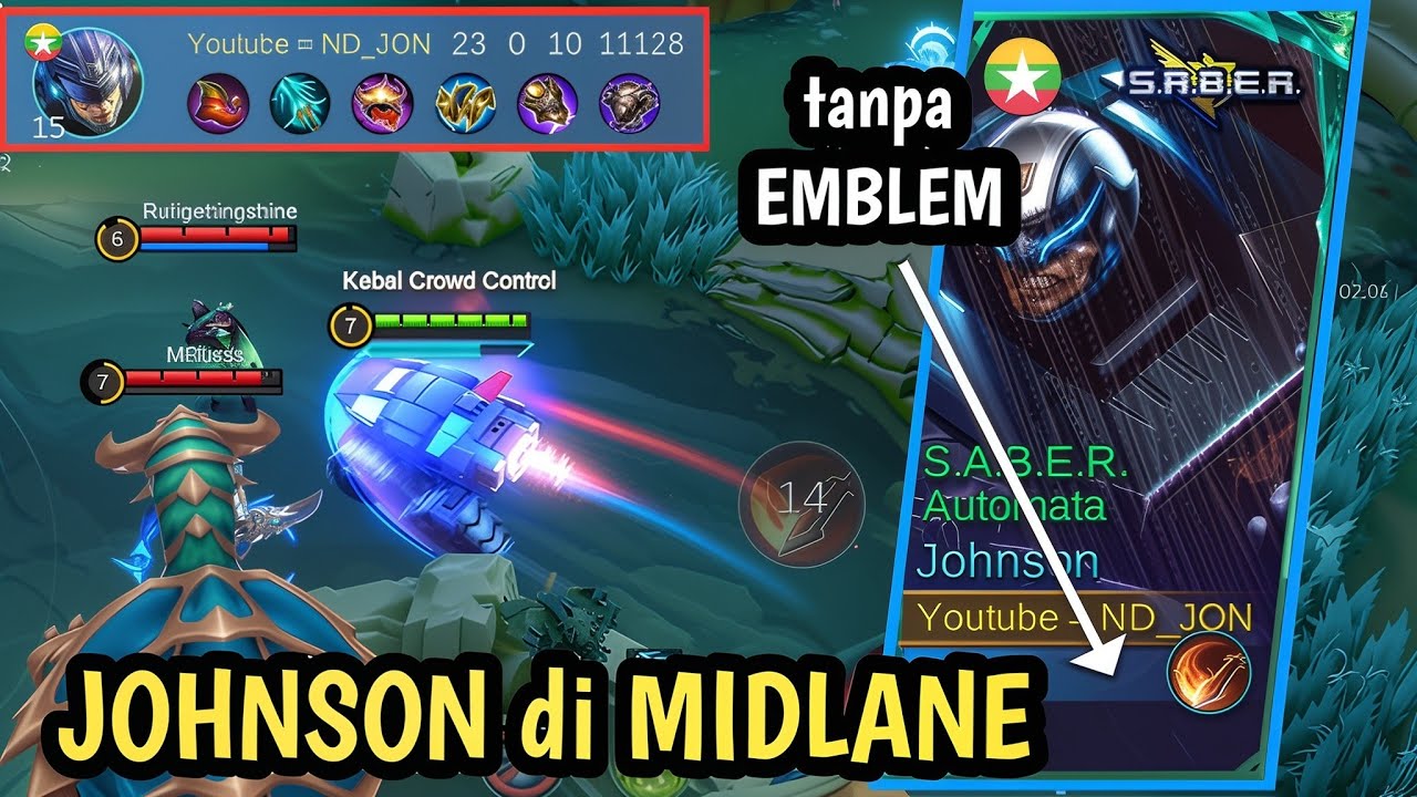 Johnson TANPA EMBLEM di 👉 MIDLANE