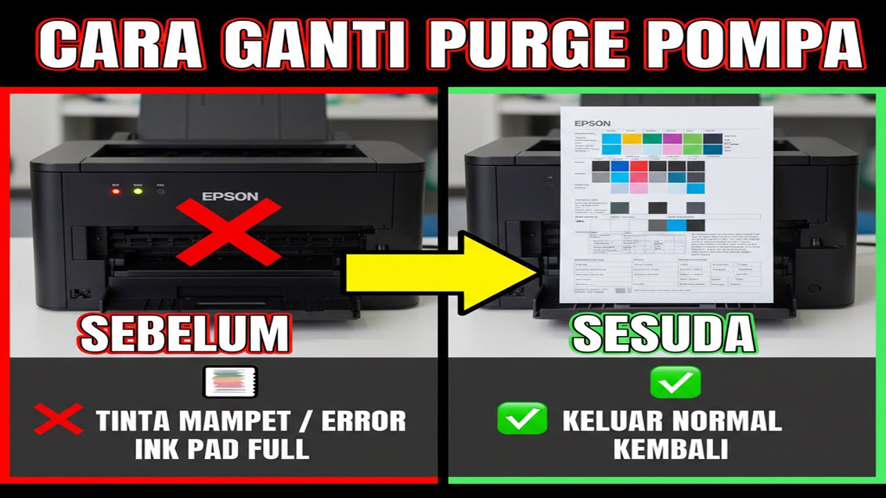 КАК ЗАМЕНИТЬ ПРОКАЧИВАЮЩИЙ НАСОС EPSON | РЕШЕНИЕ ПРОБЛЕМЫ, КОТОРАЯ НЕ ПОСЫПАЕТ ЧЕРНИЛА И ОШИБКИ «...
