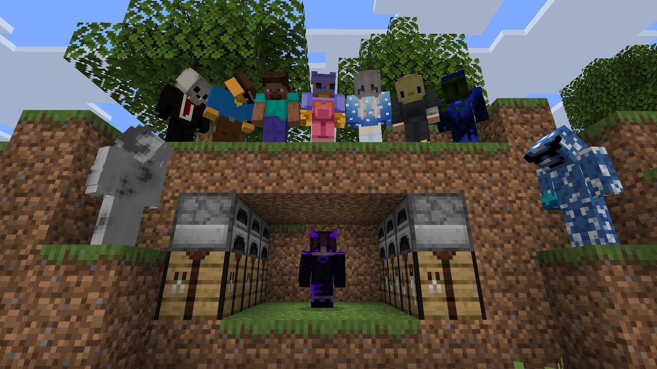 Minecraft speedrunner Vs 10 Hunters