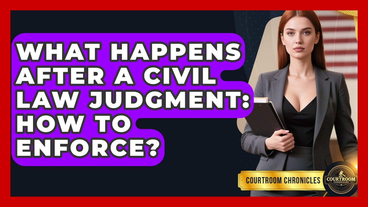 What Happens After A Civil Law Judgment: How To Enforce? - Courtroom Chronicles