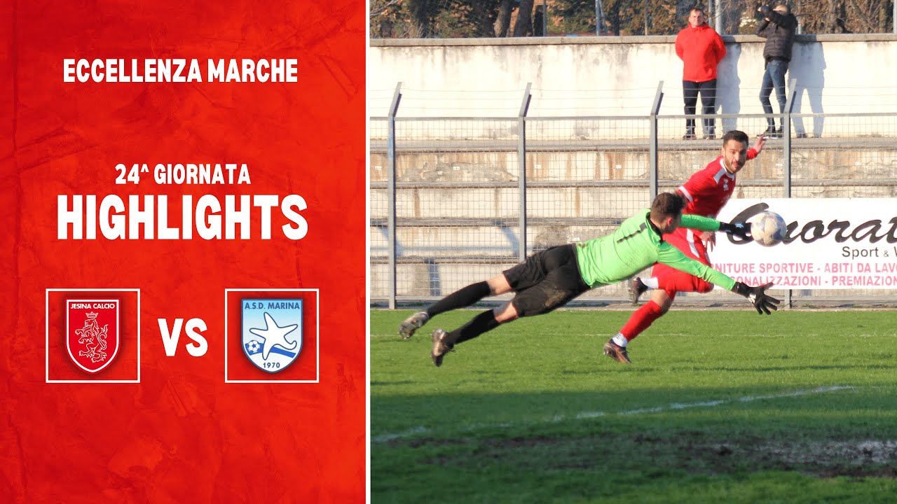 🎥 Highlights | Jesina - Marina 1-1 | 24^ giornata | Campionato Eccellenza Marche