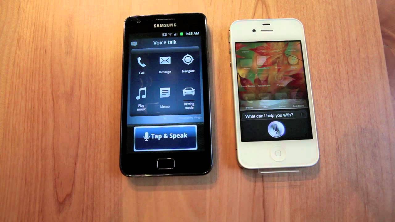 iPhone 4s vs Galaxy S II Siri Voice test