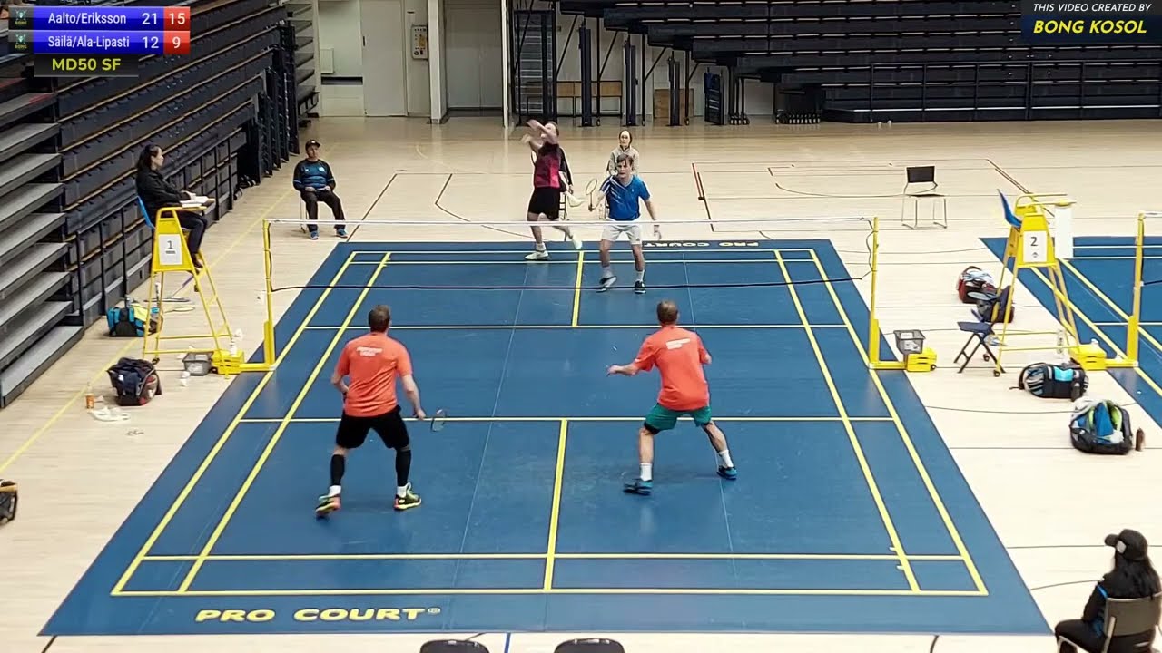 Aalto/Eriksson vs Säipä/Ala-Lipasti | MD50 SF | YONEX Seniorien SM-kilpailut 2024 #badminton
